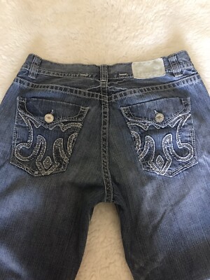 Mek Denim  Chesterfield Buttoned Semi Distressed Low Rise  Men s Jeans Size 38
