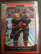 2021-22 Drake Batherson Red Surge O-Pee-Chee Platinum Hockey Upper Deck...