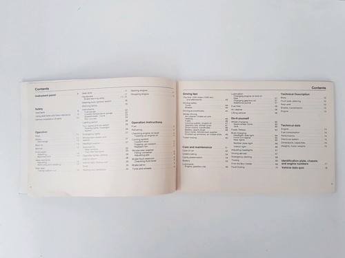 VW Derby Owners Handbook Instruction Manual Dated 1979 Genuine VW Handbook - Picture 5 of 11