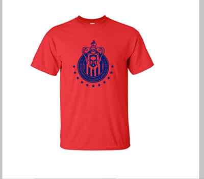 new club deportivo guadalajara chivas playera algodón Red/blue