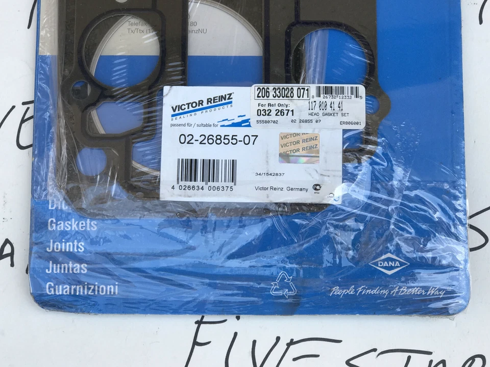 Juego de juntas de culata lateral del conductor para Mercedes 1984-1991 500SEC 560SL SEC SEL Foto 4 de 4