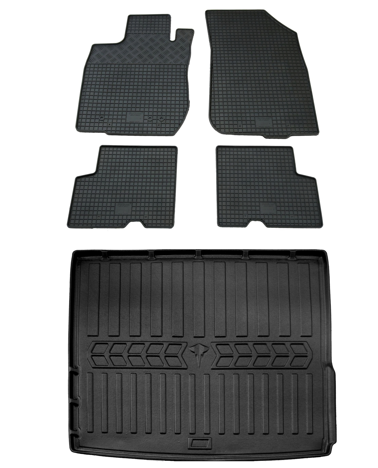 Комплект резинового покрытия для Dacia Duster 1 2010-2018 4x4 Комплект резинового покрытия для Dacia Duster 1 2010-2018