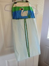 Vintage Goose Green Floral Blue Diaper Storage Nursery Storage Hanging Bag