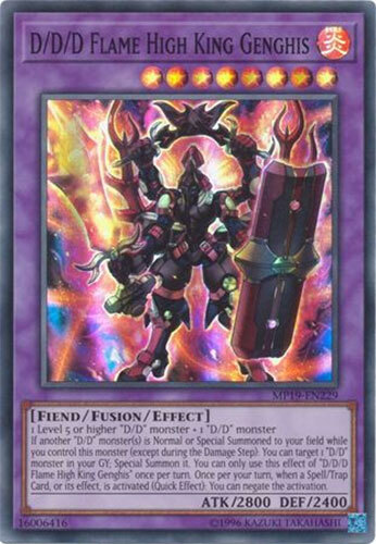 D/D/D FLAME KING GENGHIS SUPER RARE ITALIAN CT13-EN005 IT005 NEAR
