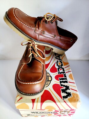 Wildcats by Buster Brown Vintage Brown Leather Shoes New in The
