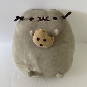 GUND PUSHEEN Snackables Gray Cat with Chocolate Chip Cookie 9" Plush 2016