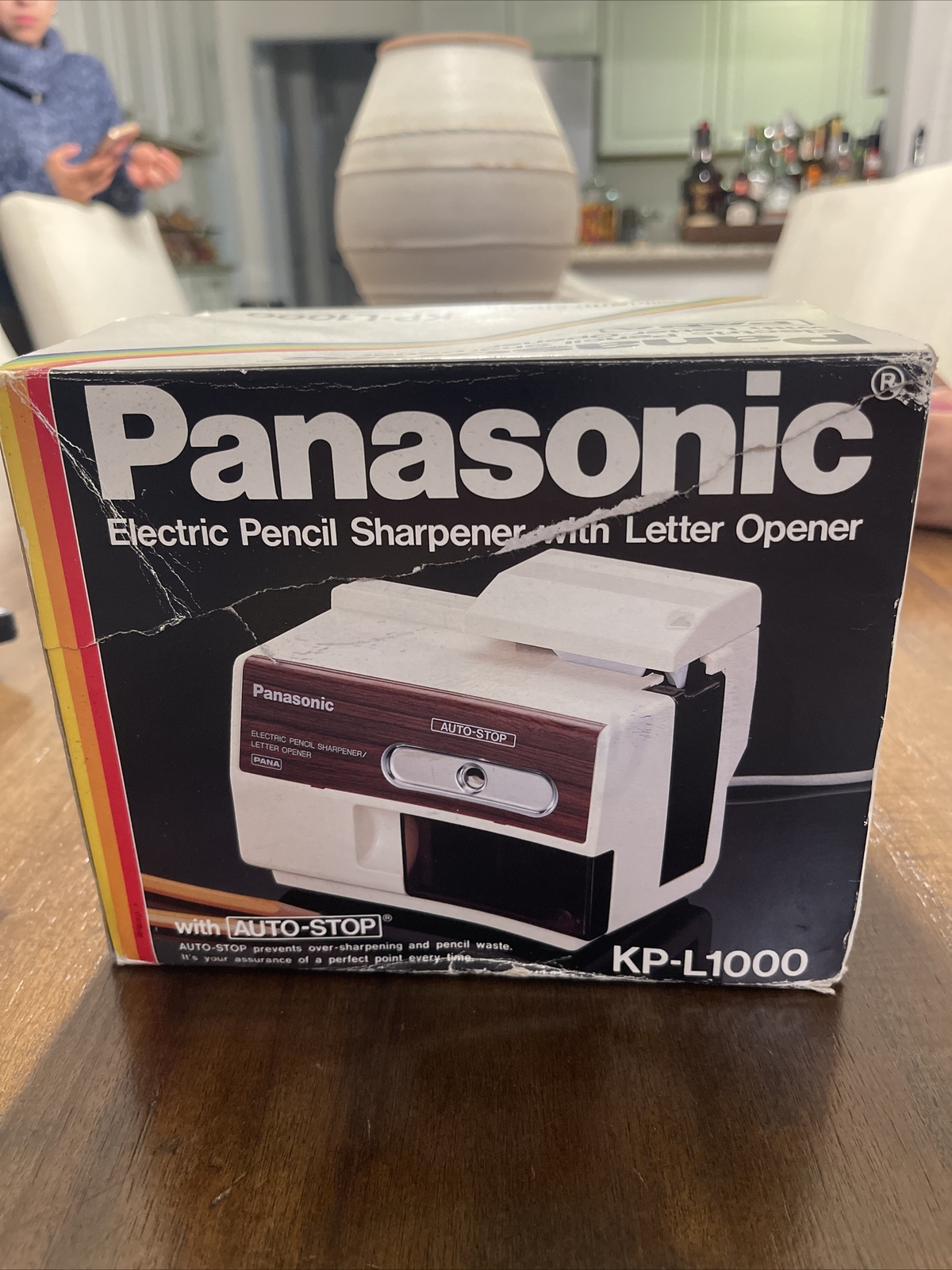 Vintage Panasonic Electric Pencil Sharpener and Letter Opener, KPL1000