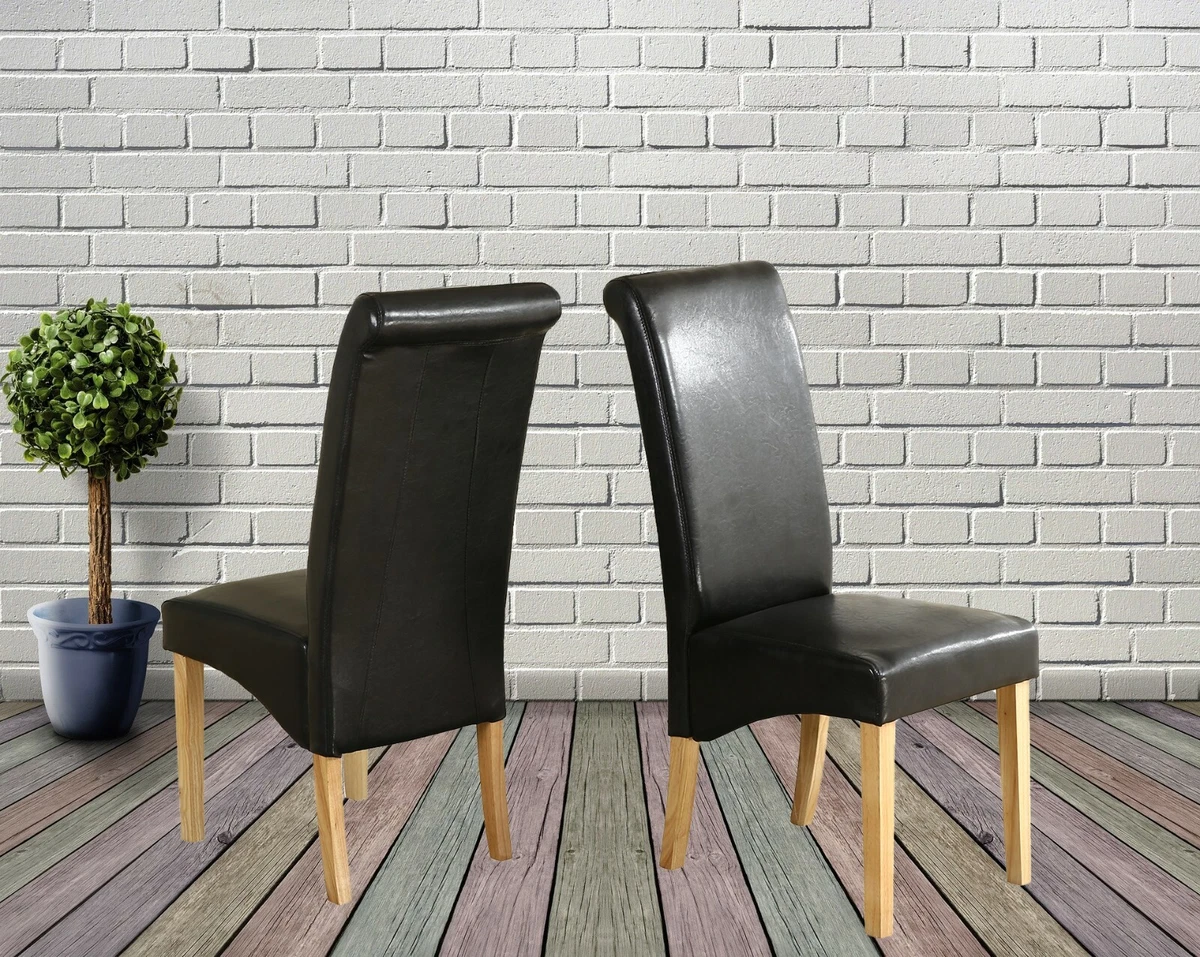 Roll back leather dining chairs new arrivals
