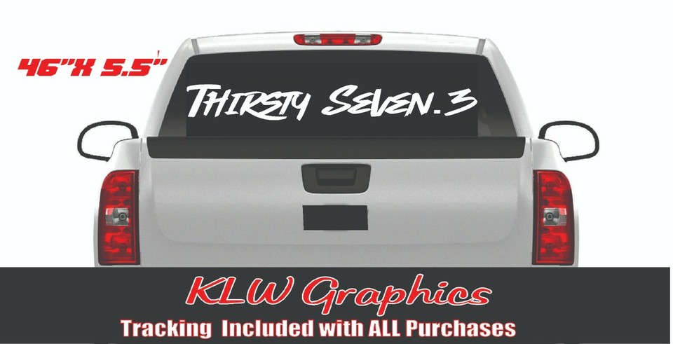 Seven 3 Decal Sticker Truck Diesel Stacks 6.7L 7.3L Soot Def Lift 2500 ...