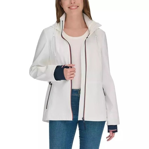 NWT Tommy Hilfiger women's Lightweight Windbreaker Color White Size M - Picture 4 of 6