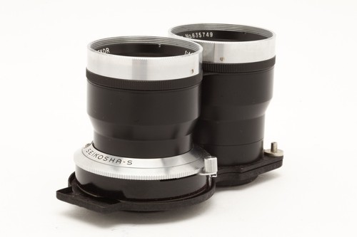 Mamiya TLR 13.5cm (135mm) f4.5 Lens with Mask, Lens Cap, & Case #48143 - Picture 5 of 11