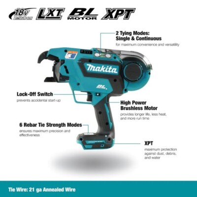 MAKITA Canada 18V Brushless Rebar Tying Tool (Tool Only)
