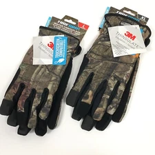 1 Pair True Grip Mossy Oak Winter Camo Gloves Choose L or XL New 3M Thinsulate