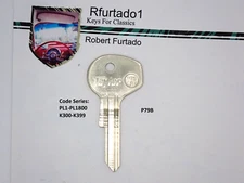 Key Blank for Vintage Porsche Ignition 1961 to 1966 (see code series) P79B