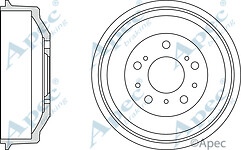 Apec DRM9705 Brake Drum