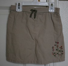 VINTAGE Gymboree Bohemian Size 6 Skirt Girls Tan Corduroy Skort VHTF Rare EUC
