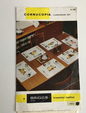 Briggs Transfer Leaflets Cornucopia Lunchen Set A 458