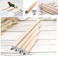 Wooden Stick Pet Bird Parrot Chew Toys Paw Grinding Rack Cage Stand Perches