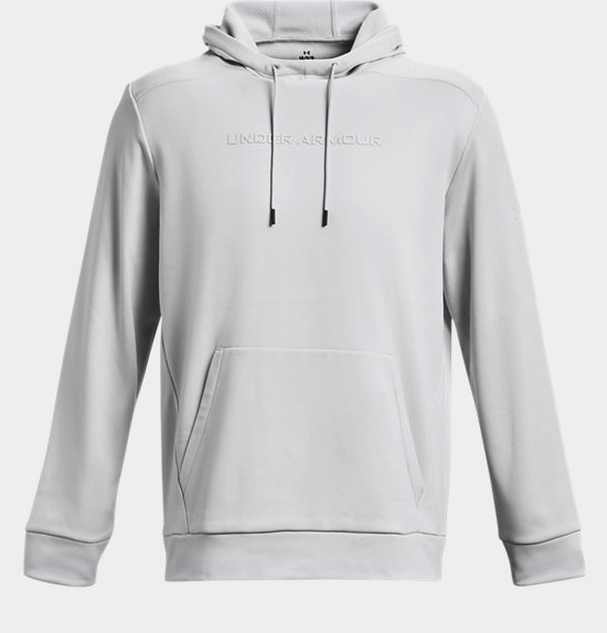 Under Armour Unisex Fleece Hoodie Halo Gray Asian Fit Loose fit