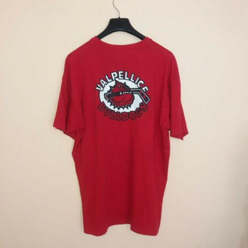 INTROVABILE VALPELLICE VAL PELLICE BULLDOGS HOCKEY T-SHIRT XXL VINTAGE COLLECTIB - Foto 2 di 7