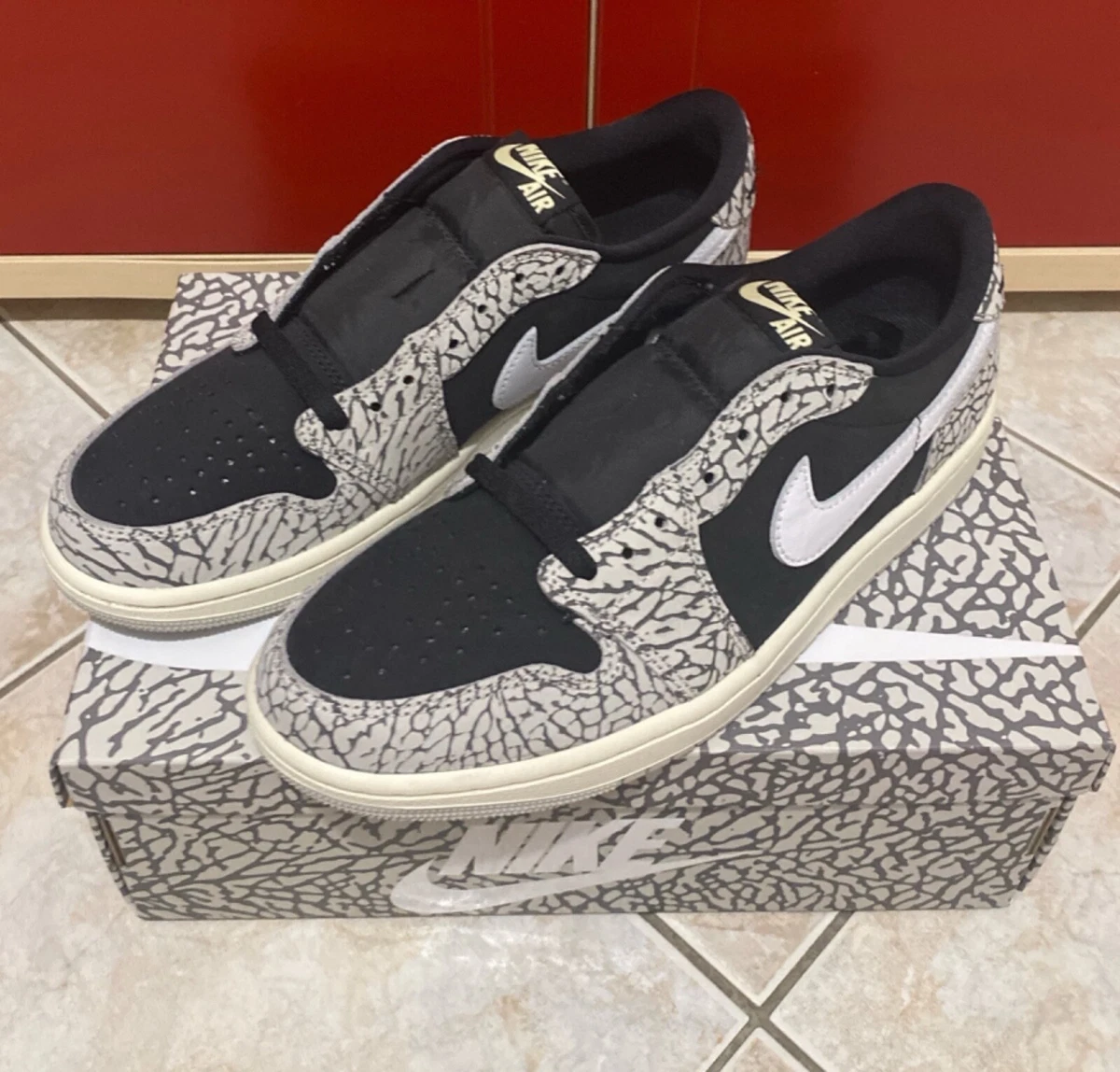 Jordan 1 Retro OG Low Black Cement for sale | eBay
