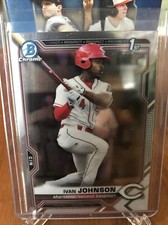 2021 Bowman 1st Prospects Chrome Base #BCP-149 Ivan Johnson - Cincinnati Reds