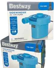 Bestway Sidewinder AC Electric Air Pump 110-120V Airbeds Pool Toys Pack of 2