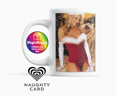 Risqué Christmas Mug - Naked Men + Woman - Adult Theme XXX, Gift for
