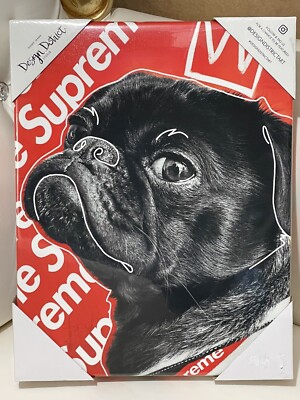 Supreme x Oliver Gal Canvas Pug Dog Wall Art 14 x 11 Limited French Bulldog dunk
