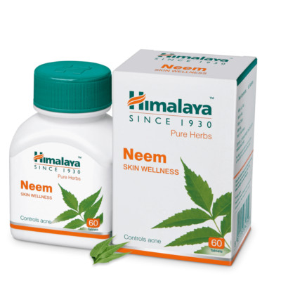 Himalaya Neem Nimba Azadirachta indica Skin Wellness Pure Herbal 60 Tabs 