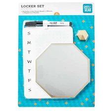 PEN + GEAR 4 PIECES CALENDAR LOCKER SET W/ GOLD ACCESSORIES *NEW