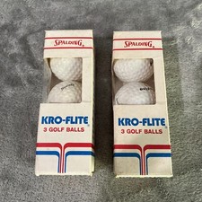 Vintage Spalding Kro-Flite Golf Balls In Box Surlyn Cover 6 Total