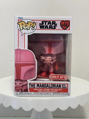 Funko Pop Star Wars The Mandalorian w/ Grogu Valentine’s *Target Exclusive*