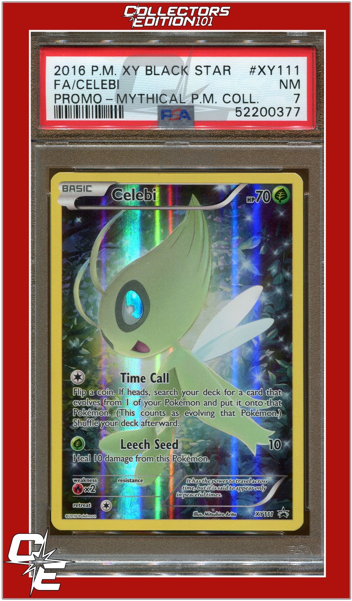 XY Black Star Promo XY111 Full Art Celebi PSA 7 | eBay
