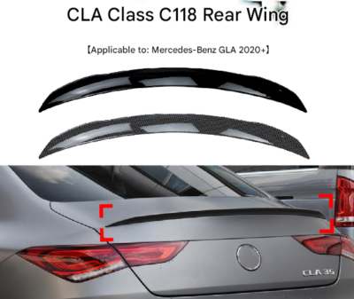 Trunk spoiler Rear Spoiler Wing Trail Fit for Mercedes-Benz CLA
