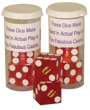 Worldwise Imports Dice: Retired Casino Precision Dice (1 Pair)