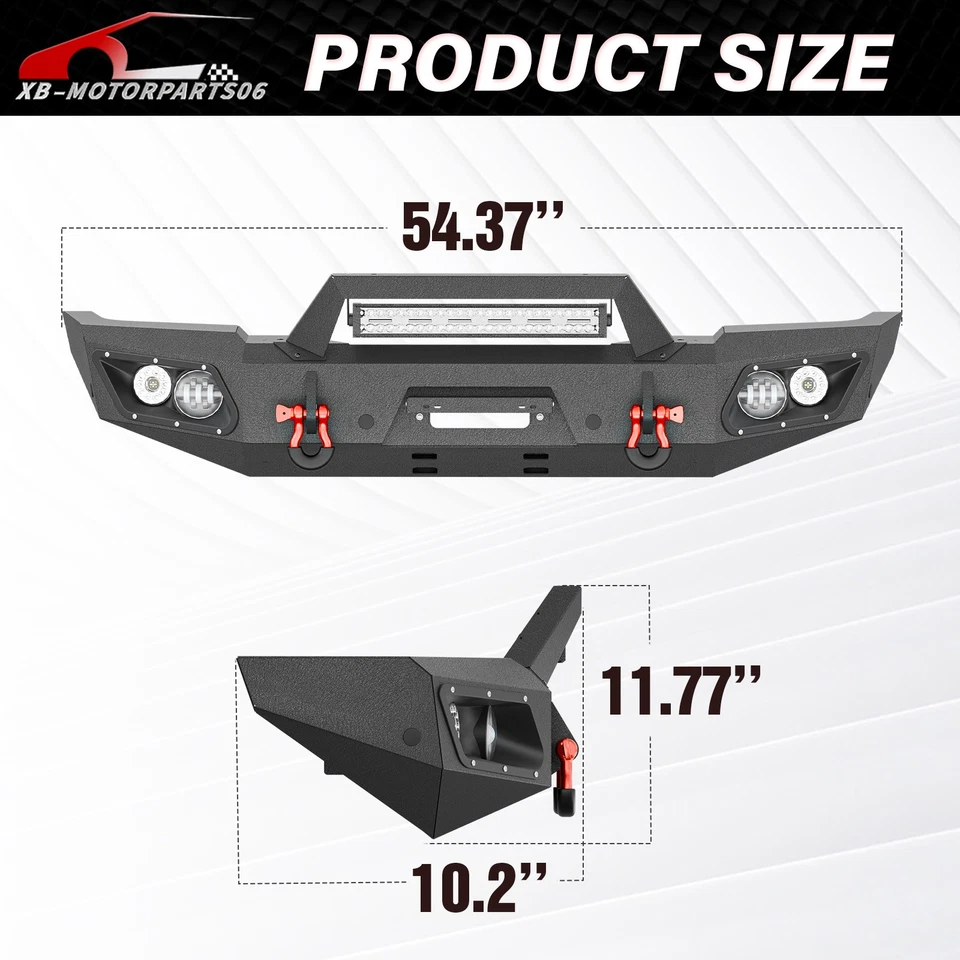 Front Bumper With Sensor Holes For 1998-2003 Durango & 1997-2004 Dodge Dakota - Image 3 of 4