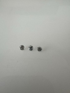 Lot Of 3 Pieces Loose Gemstone Natural Light Blue Aquamarine Round 2.6 MM.