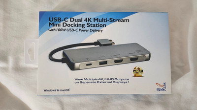 New SMK Link USB-C Dual 4K Multi-Stream Mini Docking Station