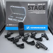 NEW Sennheiser Drum Kit 600 e600 e602 e604 e614 Drum Mic Package with Case