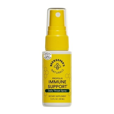 Propolis Throat Spray by Beekeeper's Naturals - 95% Bee Propolis Extract, Nat...
