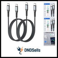Usb C Kabel, 2Pack 1M Usb C Auf Usb C Kabel, 60W Schnellladekabel Usb C Ladek...