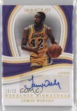 2022 Panini Immaculate Heralded Signatures Gold 10/10 James Worthy Auto HOF 7o6