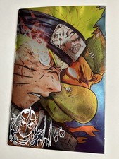 TMNT X NARUTO #1 (Car D) Virgin Foil Signed Shredder Sketch By Camron Johnson