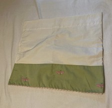 Cantonnière rideau enfant poterie grange broderie papillons 43”x17”