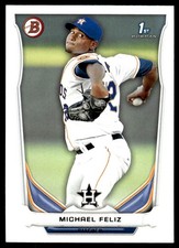Michael Feliz 2014 Bowman #BP45 Astros MLB READ FREE SHIPPING AutographDen