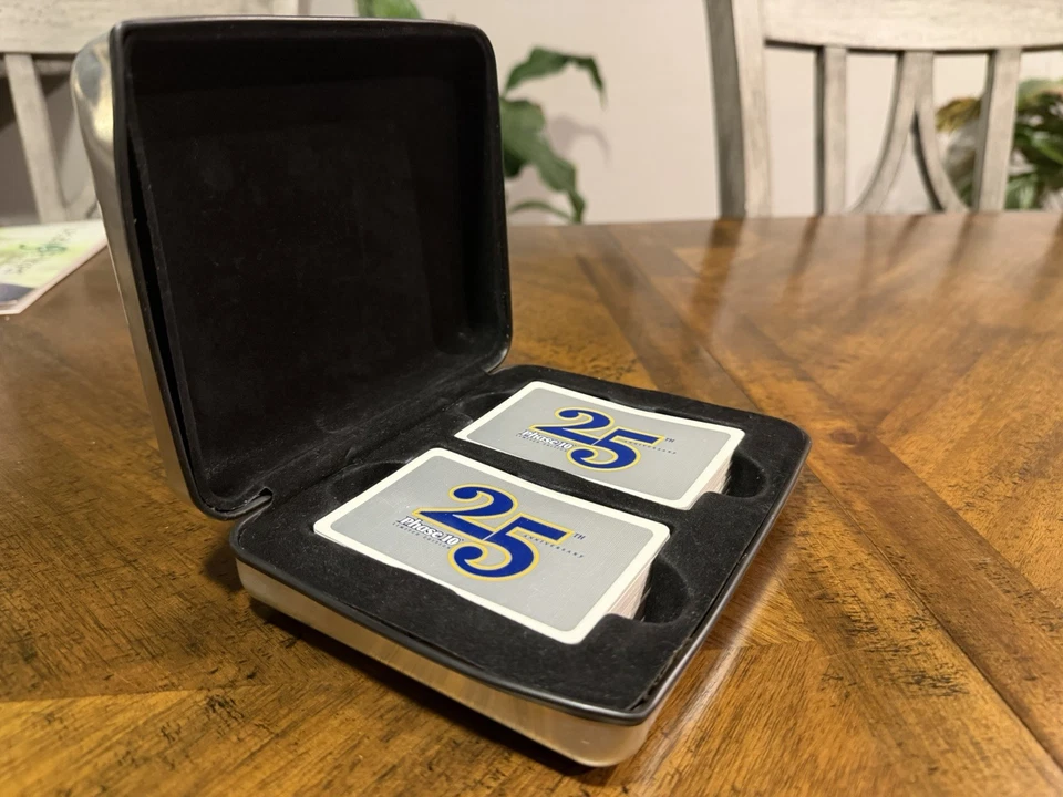 Phase 10 Limited Edition 25th Anniversary In Silver Tin 2005 Fundex Complete Set - Image 4 of 4