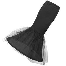 Mermaid Skirt Petticoat Underskirt with Shaping Bone Lining for Dress Elegance