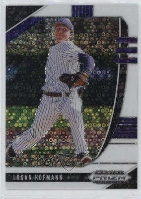 2020 Panini Prizm Draft Picks White Donut Circle 30/50 Logan Hofmann #PDP138 0q3