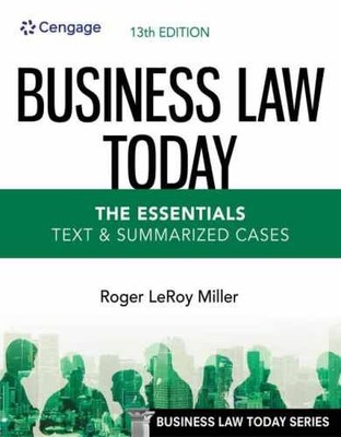 Business Law Today - The Essentials: - Paperback, by Miller Roger - Very Good